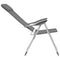 vidaXL - Campingstoelen - 2 - st - inklapbaar - aluminium - grijs