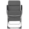 vidaXL - Campingstoelen - 2 - st - inklapbaar - aluminium - grijs