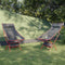 vidaXL - Campingstoelen - 2 - st - inklapbaar - oxford - stof - en - aluminium - zwart