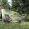 vidaXL - Campingstoelen - 2 - st - inklapbaar - oxford - stof - en - aluminium - zwart
