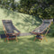 vidaXL - Campingstoelen - 2 - st - inklapbaar - oxford - stof - en - aluminium - zwart