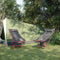 vidaXL - Campingstoelen - 2 - st - inklapbaar - oxford - stof - en - aluminium - zwart