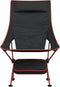 vidaXL - Campingstoelen - 2 - st - inklapbaar - oxford - stof - en - aluminium - zwart