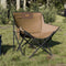 vidaXL - Campingstoelen - 2 - st - met - vakje - inklapbaar - bruin