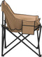 vidaXL - Campingstoelen - 2 - st - met - vakje - inklapbaar - bruin