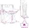 vidaXL - Campingstoelen - 2 - st - met - vakje - inklapbaar - felblauw