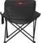 vidaXL - Campingstoelen - 2 - st - met - vakje - inklapbaar - zwart