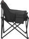 vidaXL - Campingstoelen - 2 - st - met - vakje - inklapbaar - zwart