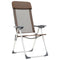 vidaXL - Campingstoelen - 4 - st - inklapbaar - aluminium - bruin