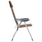 vidaXL - Campingstoelen - 4 - st - inklapbaar - aluminium - bruin