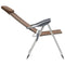 vidaXL - Campingstoelen - 4 - st - inklapbaar - aluminium - bruin