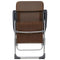 vidaXL - Campingstoelen - 4 - st - inklapbaar - aluminium - bruin