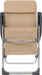 vidaXL - Campingstoelen - 4 - st - inklapbaar - aluminium - crèmewit