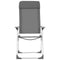 vidaXL - Campingstoelen - 4 - st - inklapbaar - aluminium - grijs