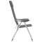 vidaXL - Campingstoelen - 4 - st - inklapbaar - aluminium - grijs