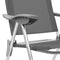 vidaXL - Campingstoelen - 4 - st - inklapbaar - aluminium - grijs