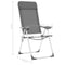 vidaXL - Campingstoelen - 4 - st - inklapbaar - aluminium - grijs