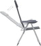 vidaXL - Campingstoelen - 58x69x111 - cm - aluminium - grijs - 2 - st