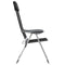 vidaXL - Campingstoelen - inklapbaar - aluminium - zwart - 2 - st