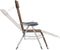 vidaXL - Campingstoelen - met - voetensteun - 2 - st - inklapbaar - textileen - bruin