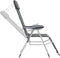 vidaXL - Campingstoelen - met - voetensteun - 2 - st - inklapbaar - textileen - grijs