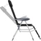 vidaXL - Campingstoelen - met - voetensteun - 2 - st - inklapbaar - textileen - zwart