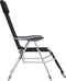vidaXL - Campingstoelen - met - voetensteun - 2 - st - inklapbaar - textileen - zwart