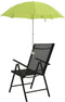 vidaXL - Campingstoelparasols - 2 - st - 105 - cm - groen