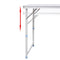 vidaXL - Campingtafel - in - hoogte - verstelbaar - met - 6 - krukken - 180x60 - cm