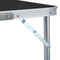 vidaXL - Campingtafel - inklapbaar - 180x60 - cm - aluminium - grijs