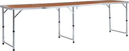 vidaXL - Campingtafel - inklapbaar - 240x60 - cm - aluminium
