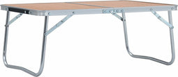 vidaXL - Campingtafel - inklapbaar - 60x40 - cm - aluminium - bruin