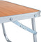 vidaXL - Campingtafel - inklapbaar - 60x40 - cm - aluminium - bruin