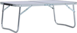 vidaXL - Campingtafel - inklapbaar - 60x40 - cm - aluminium - wit