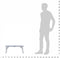 vidaXL - Campingtafel - inklapbaar - 60x40 - cm - aluminium - wit