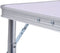 vidaXL - Campingtafel - inklapbaar - 60x45 - cm - aluminium - wit