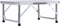 vidaXL - Campingtafel - inklapbaar - 60x45 - cm - aluminium - wit