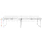 vidaXL - Campingtafel - inklapbaar - en - verstelbaar - 240x60 - cm - aluminium