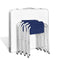 vidaXL - Campingtafel - inklapbaar - en - verstelbaar - aluminium - 120 - x - 60 - cm - 4 - stoelen