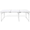 vidaXL - Campingtafel - inklapbaar - en - verstelbaar - in - hoogte - aluminium - 180 - x - 60 - cm