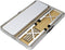vidaXL - Campingtafel - inklapbaar - met - 2 - banken - aluminium - wit