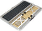 vidaXL - Campingtafel - inklapbaar - met - 2 - banken - aluminium - grijs
