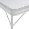 vidaXL - Campingtafel - inklapbaar - met - 2 - banken - aluminium - wit