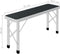 vidaXL - Campingtafel - inklapbaar - met - 2 - banken - aluminium - grijs