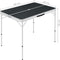vidaXL - Campingtafel - inklapbaar - met - 2 - banken - aluminium - grijs