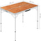 vidaXL - Campingtafel - inklapbaar - met - 2 - banken - aluminium - bruin