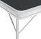 vidaXL - Campingtafel - inklapbaar - met - 2 - banken - aluminium - grijs