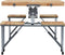vidaXL - Campingtafel - inklapbaar - met - 4 - zitjes - staal - en - aluminium