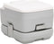 vidaXL - Campingtoilet - draagbaar - 10+10 - L - HDPE - grijs - en - wit