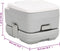 vidaXL - Campingtoilet - draagbaar - 10+10 - L - HDPE - grijs - en - wit